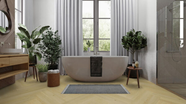 Jodełka Vinyl Rigid Herringbone - Highland Oak GOLD Jodełka Vinyl Rigid Herringbone - Highland Oak GOLD