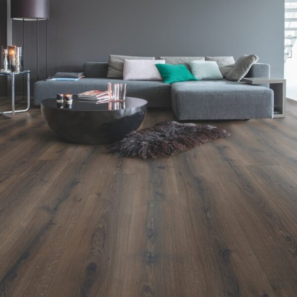 Panele Laminowane Quick-Step Majestic Dąb pustynny szczotkowany ciemnobrązowy MJ3553